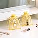 G2PLUS Organza Bags 4×6 Inches, 100PCS Gold Organza Gift Bags with Drawstring, Sheer Mesh Jewelry Pouches, Sheer Candy Bag for Christmas, Wedding Party Favors