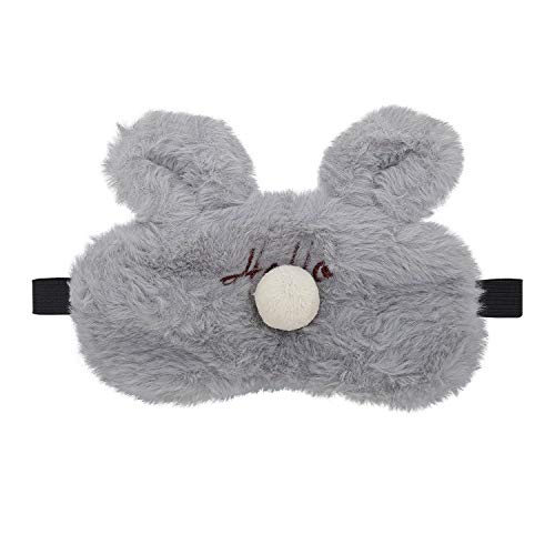 Image of Jenna Eye Mask for Sleeping | Soft Sleep Mask for Girls, Women & Children | Colorful Eye Cover for Travel, Naptime & Night Sleep (Fur Hello Grey)