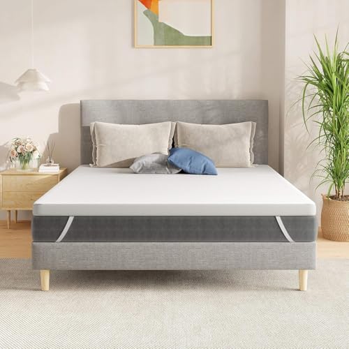 SynthoSpace Matratzen Topper 100x200cm H2 Matratzentopper 100x200 Schlafsofa Bett Memory Foam Mattress Topper 100x200 Boxspringbett Topper Bezug Waschbarer 5cm Höhe