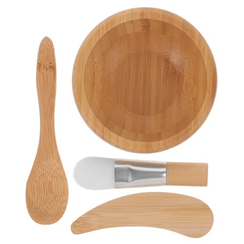 Healeved Facial Mask Bowl and Brush Set 4pc Mixing Bowl Kit Clay Mask Diy Tools Beauty Salon Mask Bowl