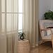 Chyhomenyc Sheer Taupe Curtains 90 inches Long 2 Panels, Light Filtering Soft Airy Solid Elegant Voile Window Treatment Drapes for Bedroom Living Room Wedding Party Decor, 42 Wx90 L Inches