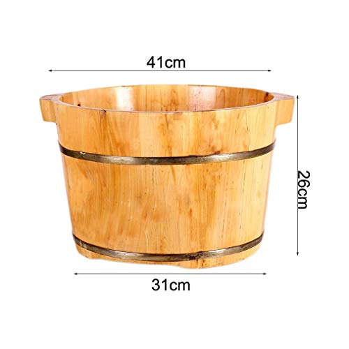 Cubeta de pies de madera sólida para pedicure miniatura 2