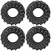 ShareGoo1.9 inch RC 1.9 Crawler Tires Rubber Mud Tires OD 110mm Tyre Compatible with Axial SCX10 90046 Redcat Gen8 RC4WD D90 TF2 MST 1/10 RC Crawler Fit 1.9 Beadlock Wheel Rims