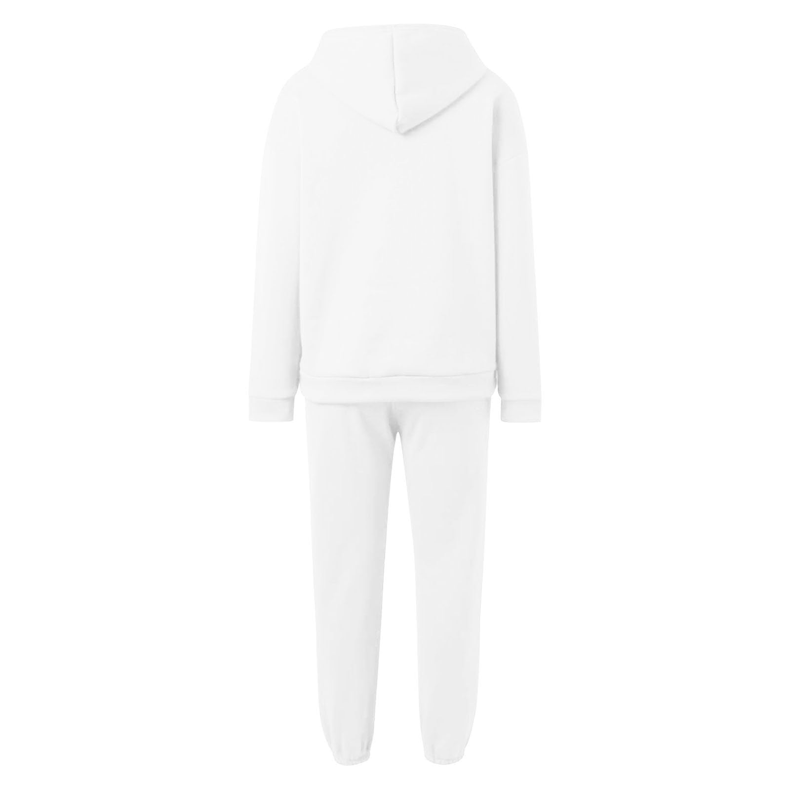 Sportanzug Mädchen Trainingsanzug Bekleidungsset 2tlg Langarm Sweatjacke mit Kapuze + Jogginghose Jogginganzug Trainingsanzug Kinder Mädchen Lässige Einfarbig Sweatsuit Freizeitanzug Activewear