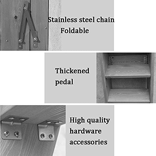 Outils de jardin légers escalier pliable bois 6 marches