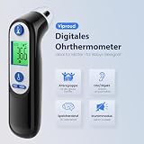 Ohrthermometer für Baby Erwachsene, Ohr Fieberthermometer mit Alter Präzision und farbcodierte...