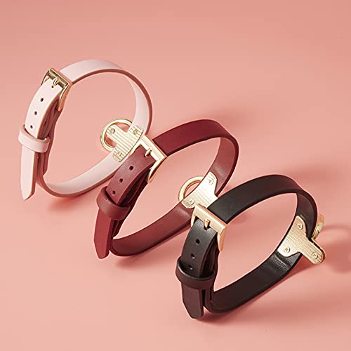 首輪 人間 Sm リード付き Smグッズ 人間用首輪 調整可能 可愛い 金属牽引チェーン付き smコスプレ 拘束具 アダルトグッズ レッド - 画像4