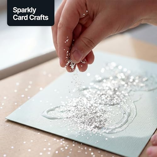 Hemway Craft Glitter White Iridescent 100g Ultrafine Glitter for Crafts - 5