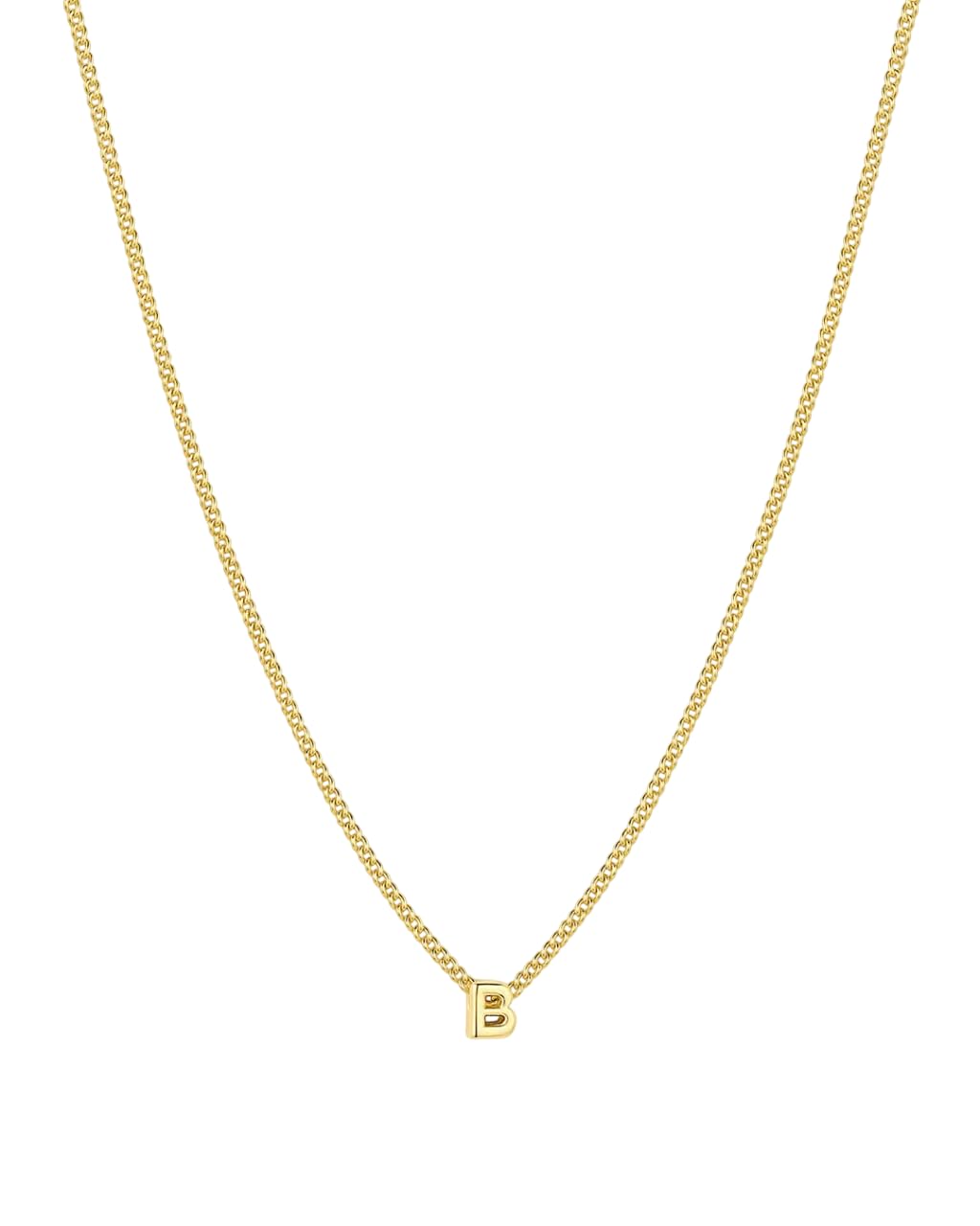 gorjana Wilder Mini Alphabet Necklace - 18k Gold-Plated Brass