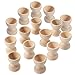 STOBOK 15 Sztuk Drewniane Kubki Kubki Drewna Jajko Posiadacze Plaster Egg Cup Set Dla DIY Malowanie Wielkanoc Craft