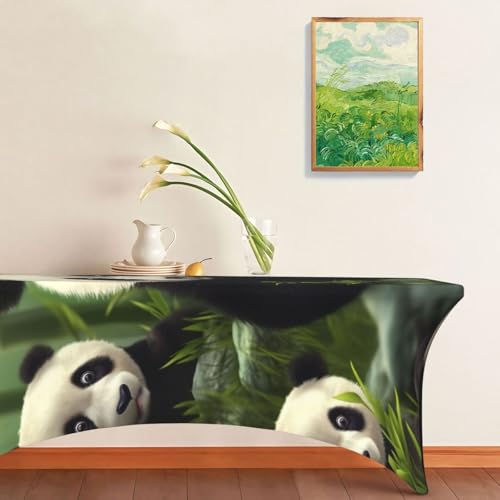 Nappe élasthanne de qualité supérieure pour table rectangulaire 1,8m panda - 8
