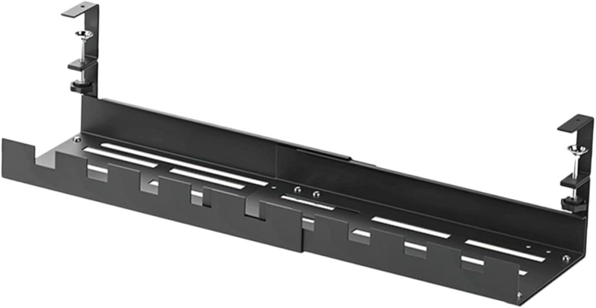 Gadpiparty Desk Cable Management Tray Wire Organizer for Desk Telescoping Cable Rack Cord Management Storage Box Office Accessory