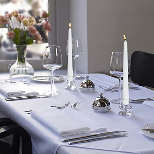 BOLSIUS 60 Count Household White Taper Candles - 10 Inches - Premium European Quality - 8 Hours Burn Time - Unscented Dripless and Smokeless Home Decor, Restaurant, Wedding, and Party Candlesticks by BOLSIUS - Image 8