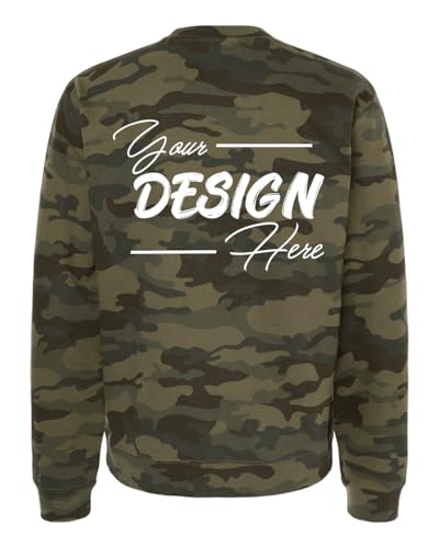 INK STITCH Unisex SS3000 Custom Printing Add Your Design Midweight Crewneck Sweatshirts2