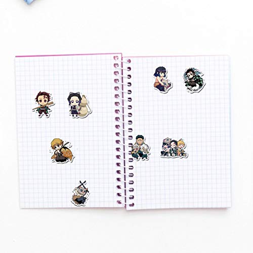 Adesivos Demon Slayer, Kimetsu No Yaiba, adesivos para laptop, vinil à prova d'água para adolescent