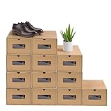 ZMZZZX シューズボックス 靴 収納 靴箱 12個セット 靴を収納する シンプル 展示する ファッション 組み立て インテリア コレクション 防塵 引き出し式 (12個セット)