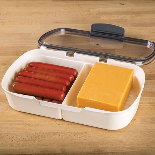 ProKeeper Split Deli Food Storage Container with Air-Tight Silicone Seal and Dry Erase Compatible Lid, 11.75 by ProKeeper - Image 4