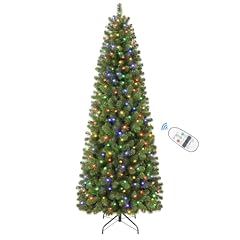 SHareconn 6.5ft Prelit Pencil Hinged Christmas Tree