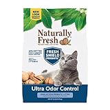 Naturally Fresh Cat Litter Made From Walnut Shells, Multi-Cat, Ultra Odor Control, Unscented, Upcycled, Sustainable, 26 Lbs