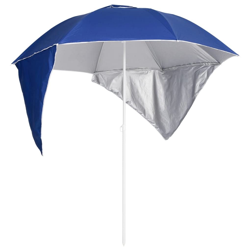 vidaXL Sombrilla de playa con paredes laterales Multicolor 215 cm Parasol