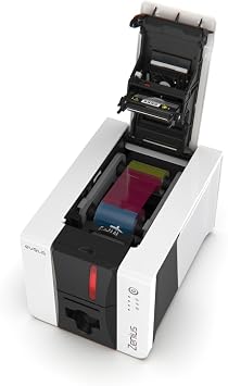 Evolis Zenius 2 Single Sided ID Card Printer & Supplies Bundle Badge Printer