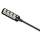 Adam Hall Stands SLED 1 ULTRA BNC - BNC Schwanenhalsleuchte mit 4 COB LEDs, Kaltweiße LED Farbe, schwarz
