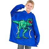 Kids Wearable Blanket Hoodie for Kids Girls, Oversized Sweatshirt Blanket, Super Warm Fleece Hooded