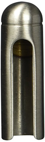 Alpertec 32290570K2 tuleje ozdobne mosiądz kolor stali szlachetnej Ø 15 mm wysokość 54 mm (2 sztuki) tuleje do drzwi