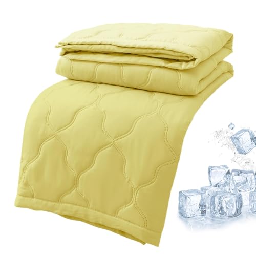 Generisch Manta refrescante | Colcha de verano – Manta suave enfriada por hielo por ambos lados para adultos con sudor nocturno y calor de verano