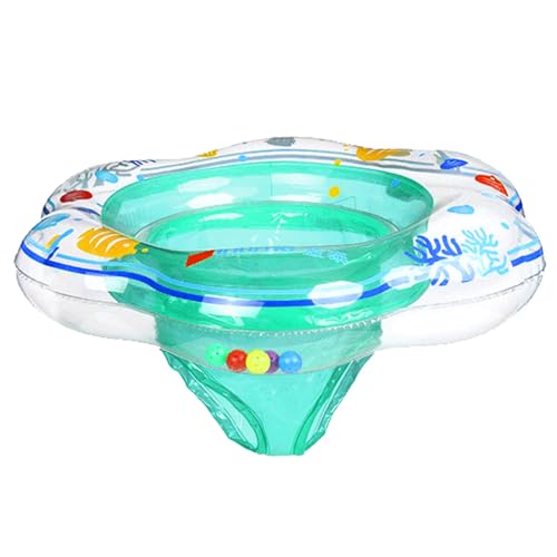 Image of Baby Swimming Ring Floats with Safety Seat Double Airbag Swim Rings for Babies Kids Swimming Float Baby Floats for Pool Swim Training Aid Kids PVC Pool Floats for Toddlers of 6-12 Months