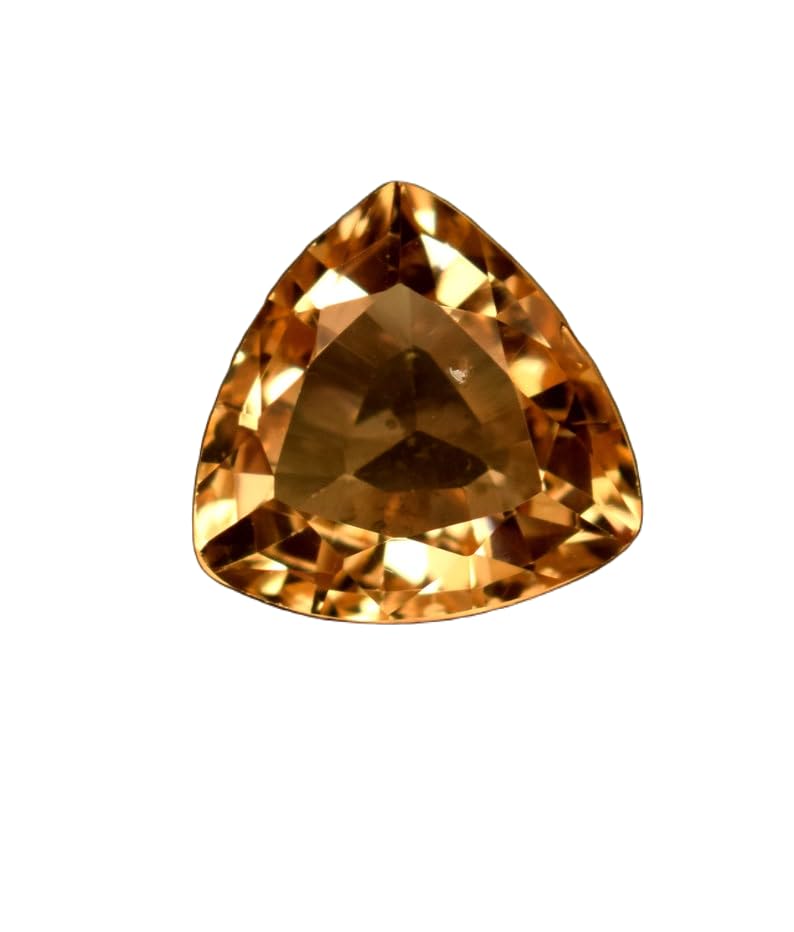 Saphir naturel 10x10mm trillion à facettes pour la création de bague et pendentif DIY