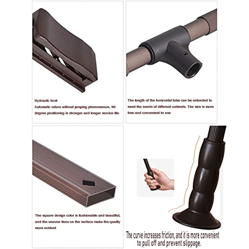 Pull Down Closet Rod,Adjustable Width Clothesrack,Wardrobe Lift Rail,Storage System Closet Hanger Rod For Hanging Clothes (60~83Cm) #TOP3