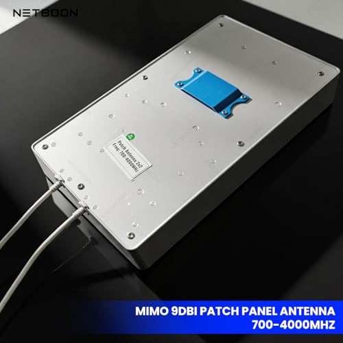 Image of 5G MIMO Patch Panel Directional Antenna, 9 dBi High Gain, 700-4000MHz Wideband Coverage, Indoor /Outdoor Weatherproof Antenna for Cellular Networks, IoT, Fixed Wireless etc