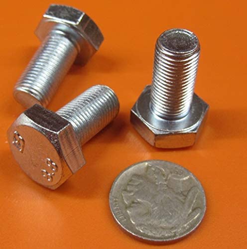 Class 8.8 Zinc Steel Bolts FT M10 x 1.5 mm x 20 mm Long 50 pcs