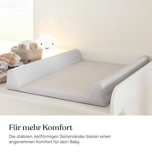 Ehrenkind Abwaschbare Wickelauflage mit Keil Beige 50x70 – Bild 5