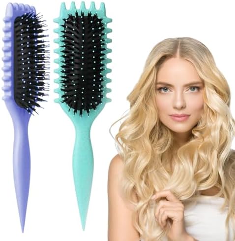 2PCS Curly Hair Brush for Women, Curl Defining Brush, Curl Brush ...