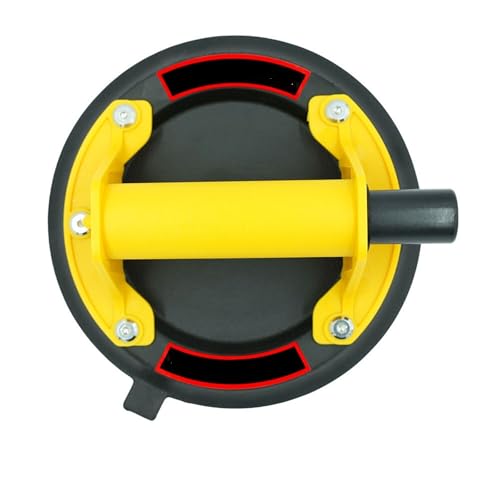 8 Inch Glass Suction Cup to Lift Large Glass Tile Heavy Duty Industrial Vacuum Suction Cups Lifter for Replace/Lifting Window(Yellow)