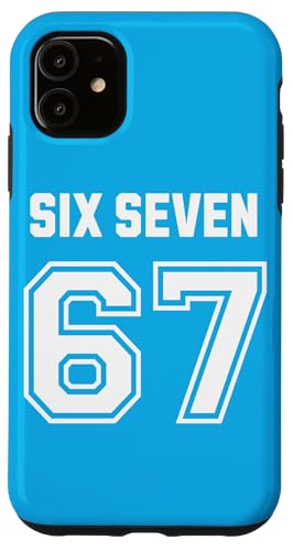 67 Six Seven Sport Design on Back. 6 7 Meme Men Women Kids X}zP[X iPhone 11 p