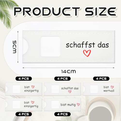 Namalu 20 Du Schaffst Das Filzhülle für Schokolade Glücksbringer Schokoriegel Verpackung Geschenk Kompatibel mit Duplo für Motivation Prüfung Abschluss Einschulung Viel Glück, ohne Schokolade