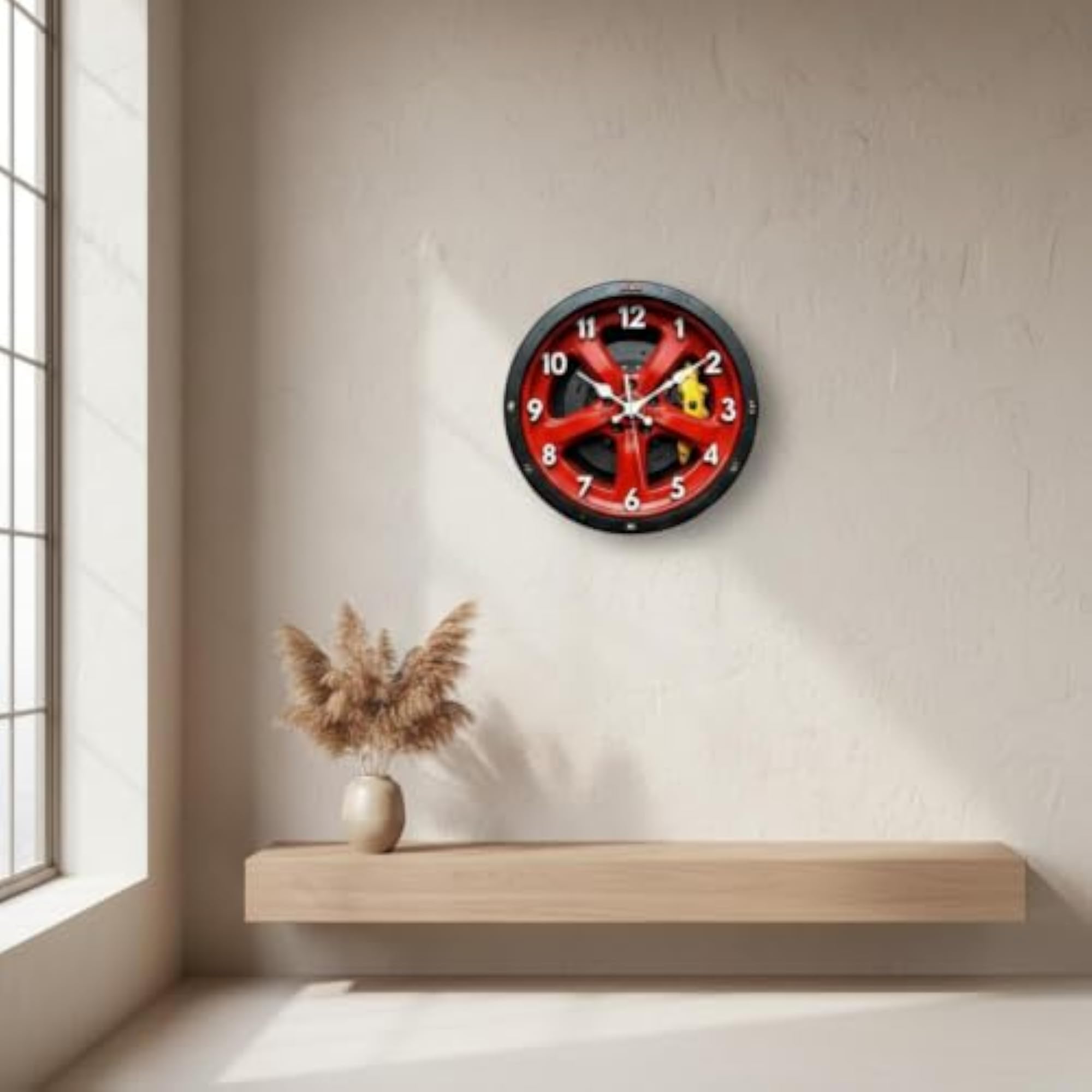 Silent Movement Brake Disc Wall Clock