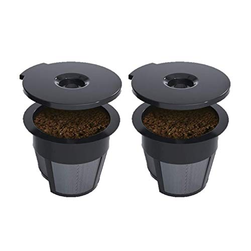 Medelco una taza Lote de 2 reutilizable solo sirven K-Cup para Keurig Brewers Cover