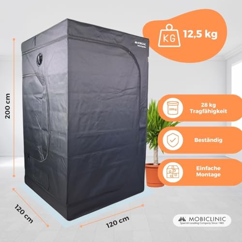 Zelsius Growzelt "MyHomeGrow" Grow tent | Indoor Growbox | schwarz grün | Growroom Growschrank Darkroom Pflanzenzelt Gewächshaus Zuchtzelt (40 x 40 x 160 cm) 2 Zelsius Growzelt "MyHomeGrow" Grow tent | Indoor Growbox | schwarz grün | Growroom Growschrank Darkroom Pflanzenzelt Gewächshaus Zuchtzelt (40 x 40 x 160 cm) – Bild 2