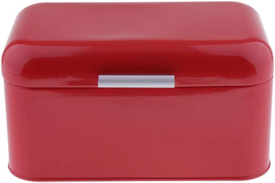 misppro 鉄製ブレッドボックス キッチンカウンターストレージビン フードコンテナ 蓋付き ローブ 自家製パン ペストリー パン