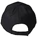 Plain Baseball Blank Cap Solid Color Velcro Adjustable, BLK