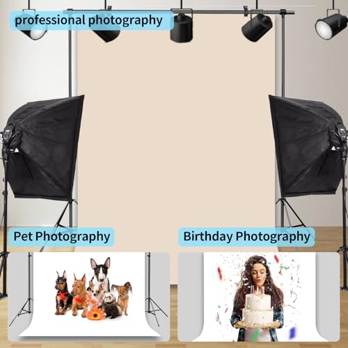 Telón Beige 5x7 pies para fotografía profesional miniatura 2