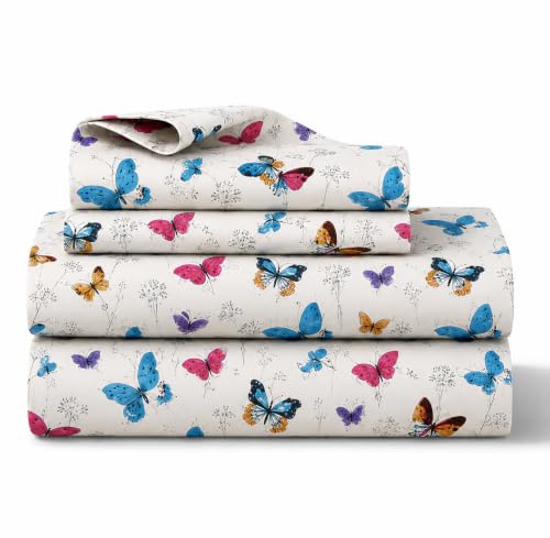 Image of COZY FURNISH Microfiber Cotton Single Bedsheet Set, 60 x 90 Inches with 1 Pillow Cover, Soft Comfortable Bed Linen for Bedroom
