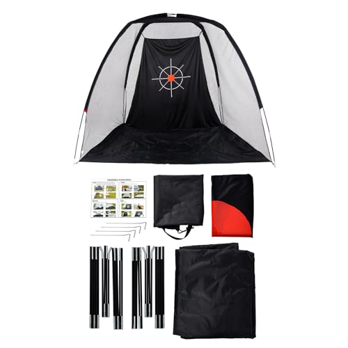 Kapler Golf Net: Durable 8X6FT Practice Net with Mat for Garden Driving Portable Golf Chipping Hitting Training Stimulator with Balls - Image 4