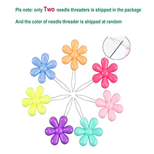 Feihong 30Pcs/Lot Large Eye Stitching Needles Hand Sewing Needles 3 Sizes In Clear Storage Tube With 2 Pcs Needle Threaders #TOP3