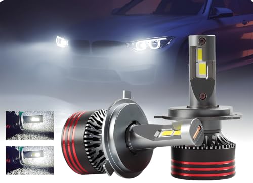 Image of ELTRON TURBO Imported With 2 Years Warranty H4 Socket Suitable Car Models 12,000 Lumens Super Bright LED Headlight Cooling Fan Conversion Kit 6000K Color Temprature, (Pack of 2, 120W, DC12-24V, White)