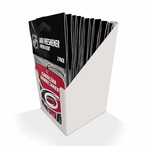 NHL - Carolina Hurricanes 12 Air Freshener 2pks | Red | 2.75” x 3.5” | Primary Logo